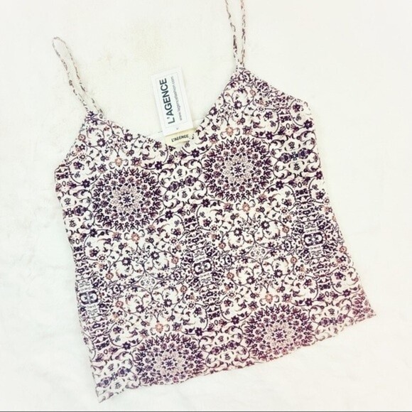 L’agence | Camisole Floral Print Lined V-Neck NWT - Picture 1 of 8